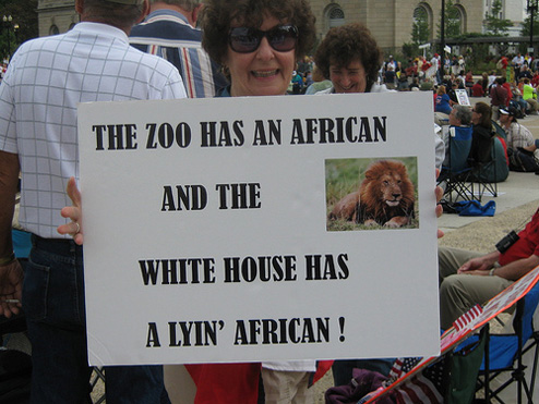 Racist Tea Party Racist Tea Party Sign